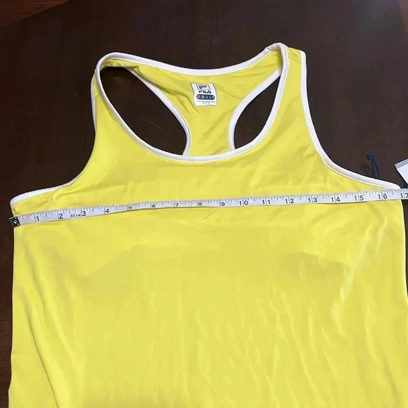 Fila Yellow and White Pleated Pickleball/Tennis/ Sundress - Picture 8 of 8